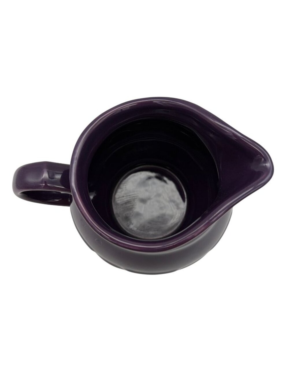 Longaberger Pottery Purple Creamer Pitcher Woven Traditions Stoneware Vintage - Picture 6 of 6